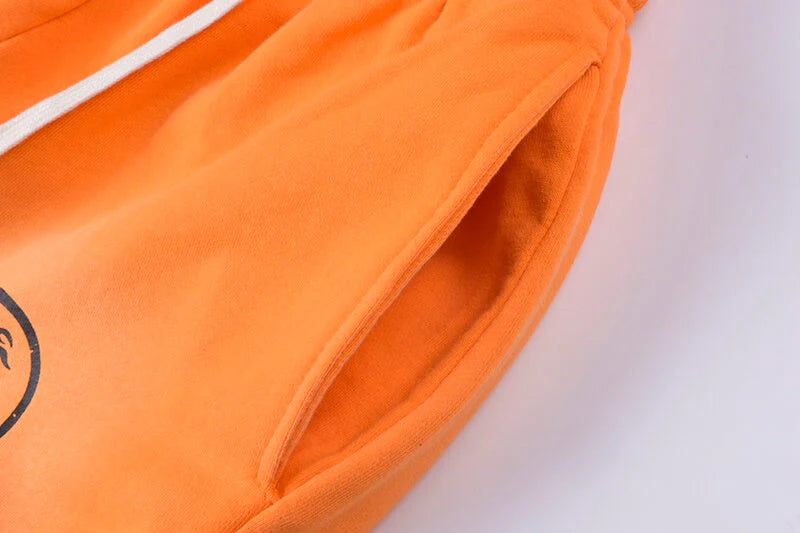 Hellstar Fire Orange Closed Elastic Bottom Sweatpants