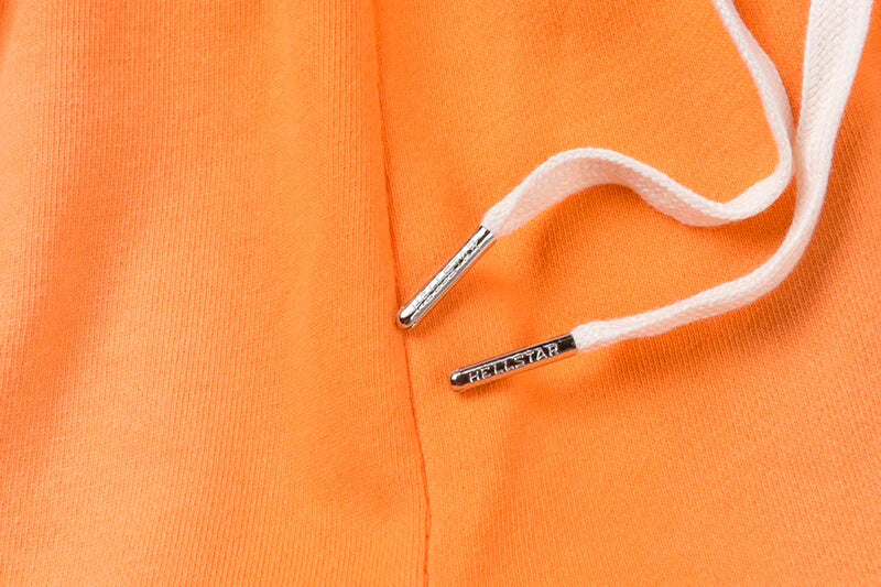 Hellstar Fire Orange Closed Elastic Bottom Sweatpants