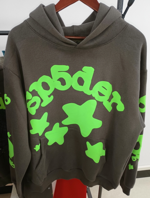 Sp5der Beluga Hoodie Grey/Green