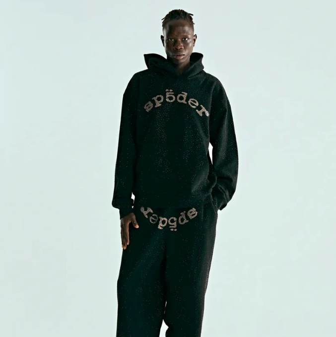 Sp5der Black VVS Hoodie