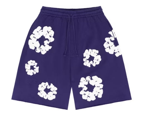 Denim Tears The Cotton Wreath Shorts Purple