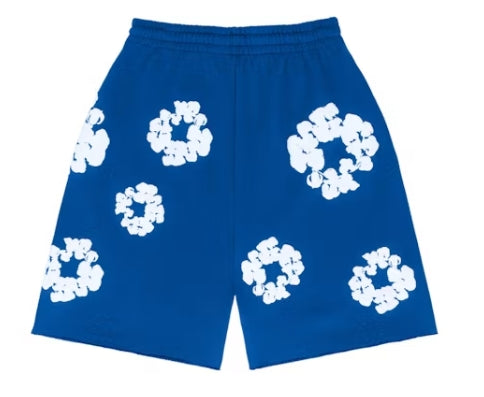 Denim Tears The Cotton Wreath Shorts Royal Blue