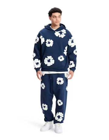 Denim Tears The Cotton Wreath Sweatpants Navy