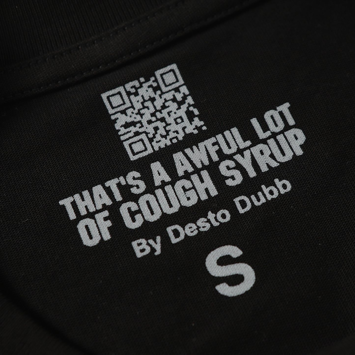 THAT'S A Awful Lot of Cough Syrup ‘Classic black tee’