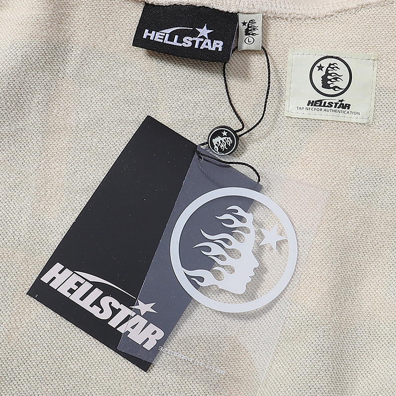Hellstar If You Dont Like Us Beat Us Hoodie Grey
