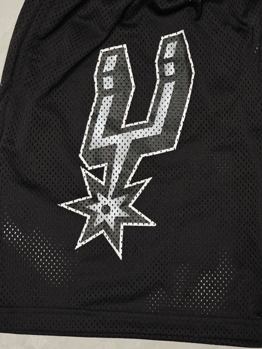 Eric Emanuel EE x NBA San Antonio Spurs Mesh Shorts Black