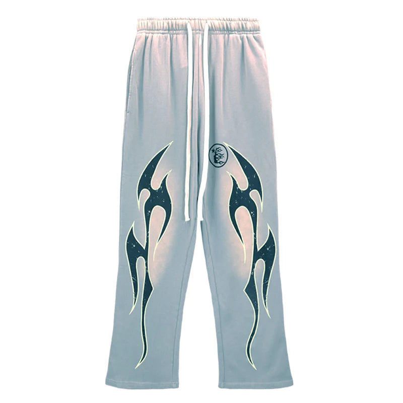 Hellstar Studios Future Flame pants Grey