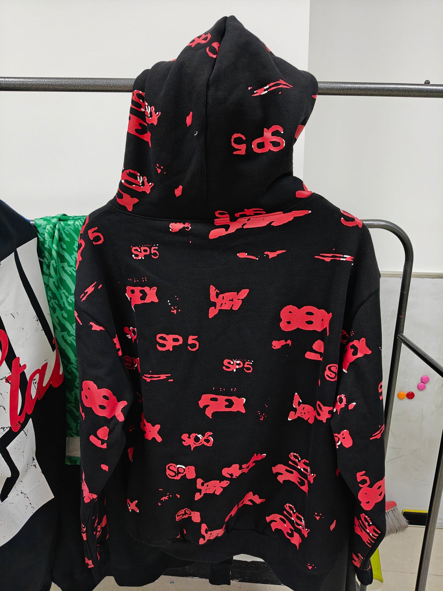 Sp5der Sex AOP Hoodie 'Black'