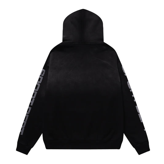 Vale Forever "Valley Sport Dept" Black Bulldog Graphic Hoodie