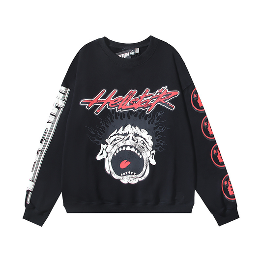 HELLSTAR Studios Records Pullover – Grey