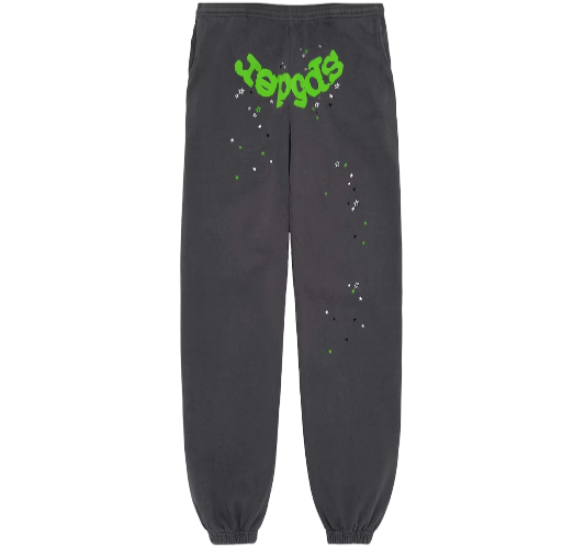 Sp5der Wait Web Sweatpant Grey Pink