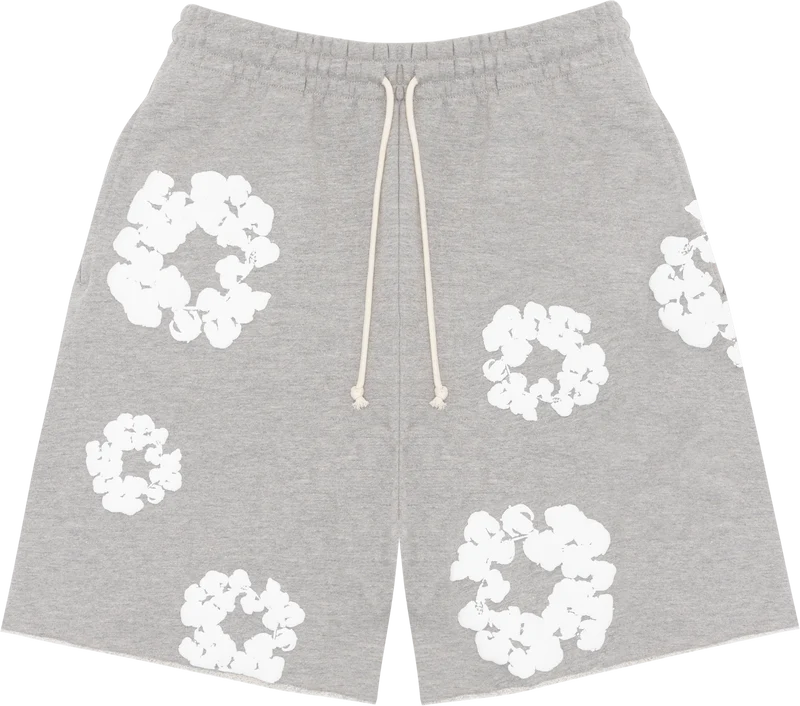 Denim Tears The Cotton Wreath Shorts Grey