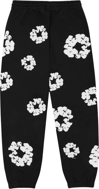 Denim Tears The Cotton Wreath Sweatpants Black