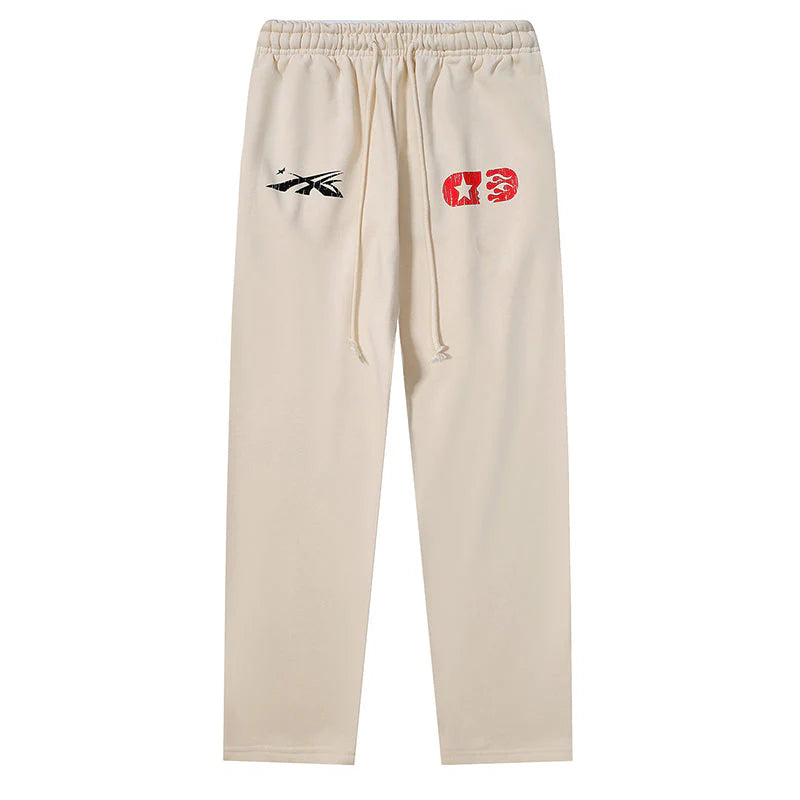 Hellstar If You Dont Like Us Beat Us Sweatpants White