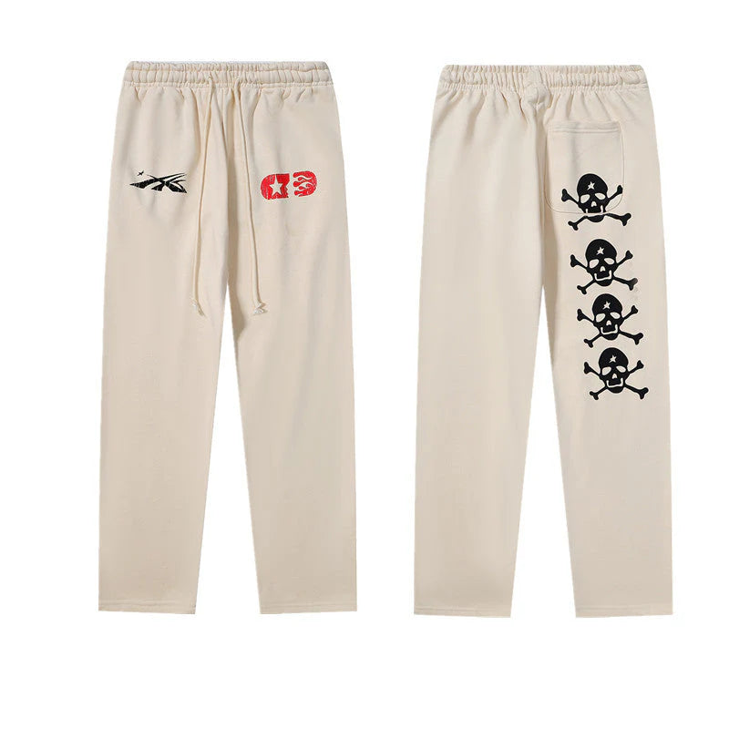 Hellstar If You Dont Like Us Beat Us Sweatpants White