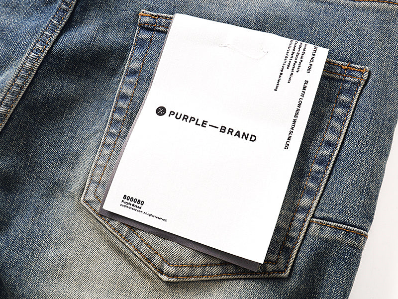 Purple Brand P004 Calcite Flare Denim Jeans Light Indigo
