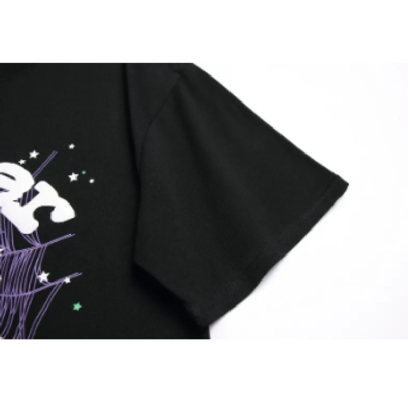 Men's Black Spider T-shirt Fresh Minimalist Street