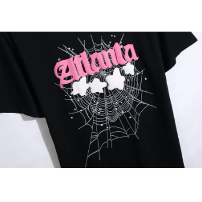 Spider Black Graffiti Style T-Shirt, Street Fashion, Stylish and Versatile