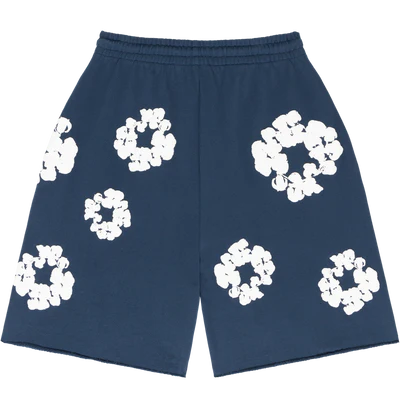 Denim Tears The Cotton Wreath Shorts Navy