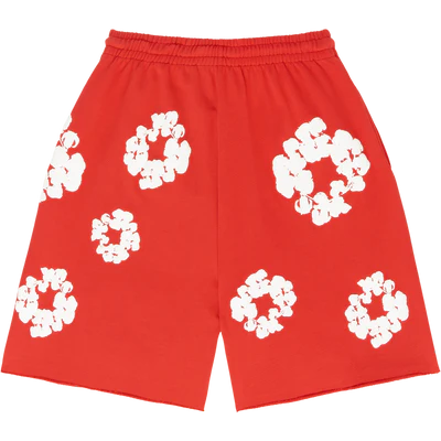 Denim Tears The Cotton Wreath Shorts Red
