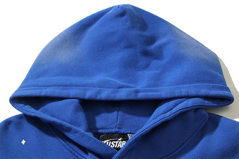 Hellstar Racer Vintage Blue Hoodie