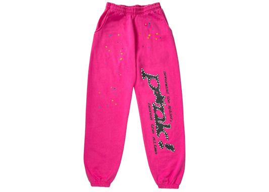 Sp5der P*NK Sweatpant Black Pink
