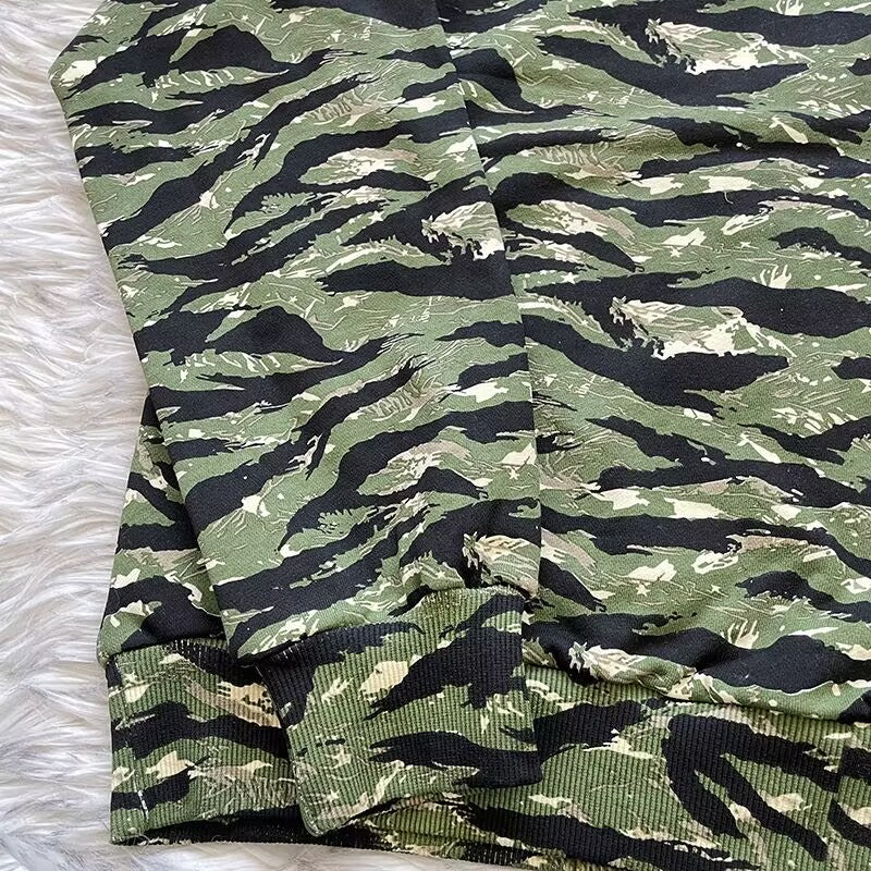 Sp5der OG Web V2 Tiger Camo Hoodie | Unisex Y2K Oversized Graphic Sweatshirt