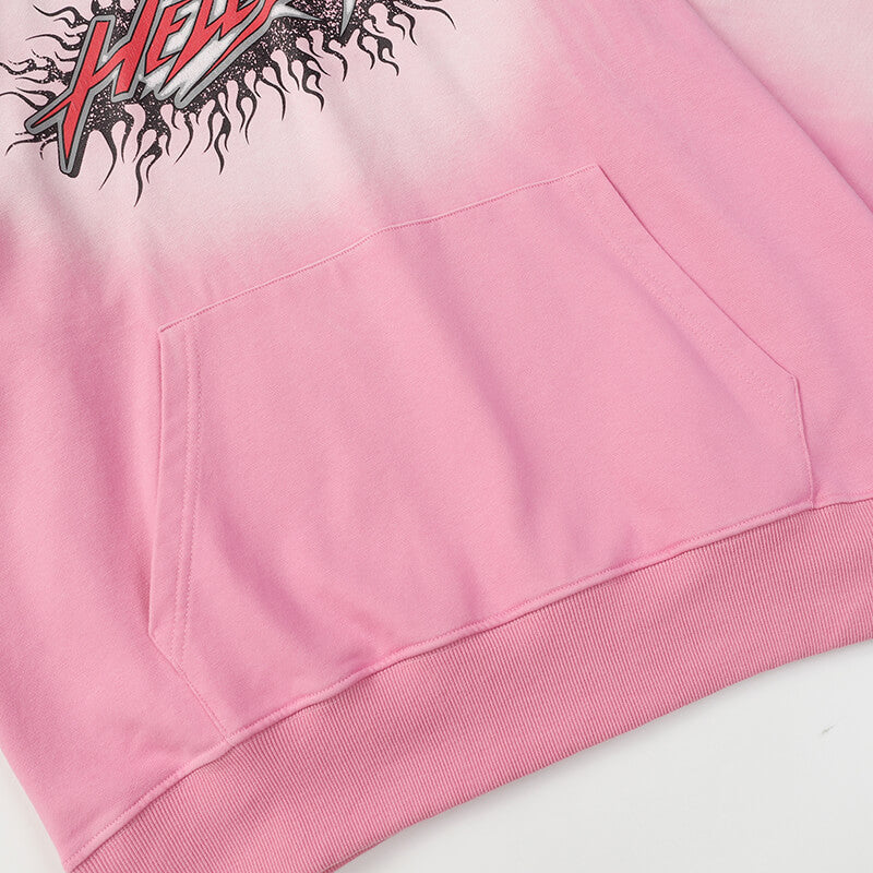 Hellstar Brainwashed Without Brain Hoodie Pink