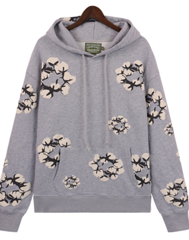 Denim Tears The Cotton Wreath Hoodie 'Grey'