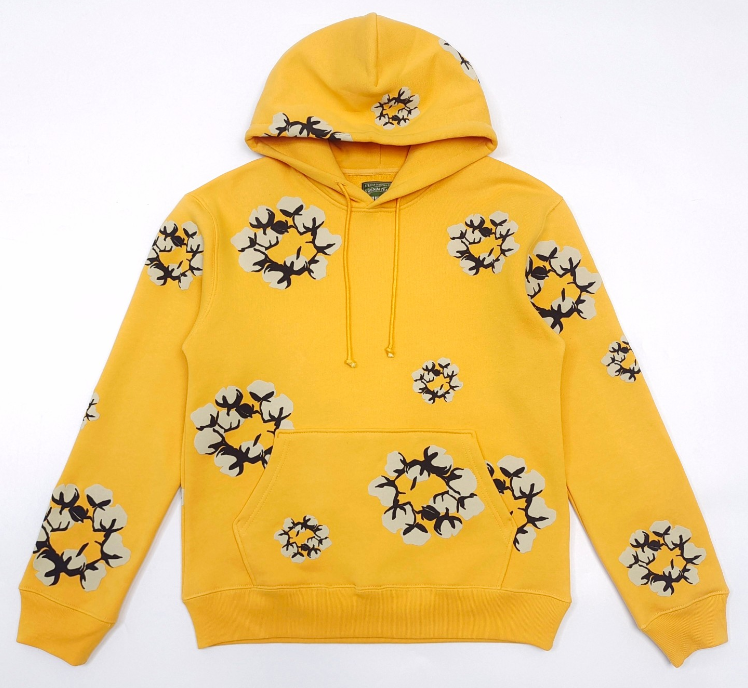 Denim Tears x CPFM Cactus Tears Wreath Hoodie Yellow
