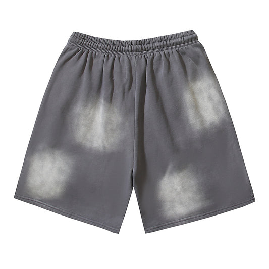 Hellstar Spray Fade Fleece Shorts Grey