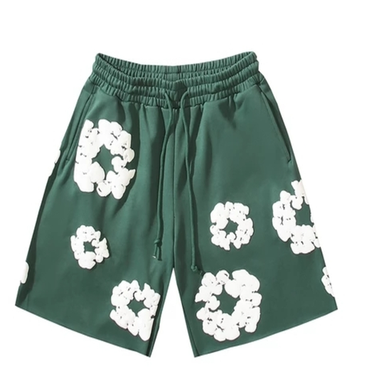 Denim Tears Cotton Wreath Shorts Green