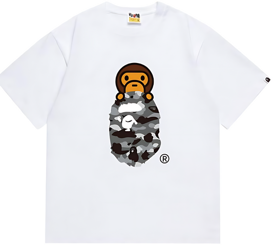 A Bathing Ape City Camo Milo On Ape Head Tee