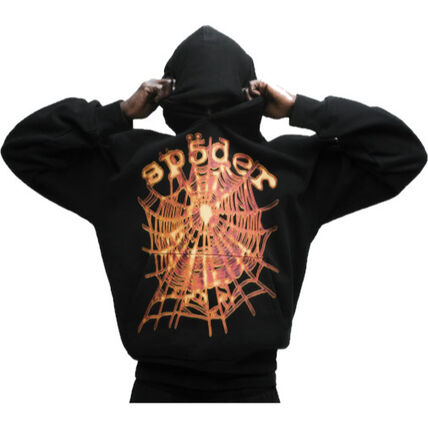 Sp5der OG Web V2 Hoodie Black | Unisex Y2K Oversized Graphic Sweatshirt