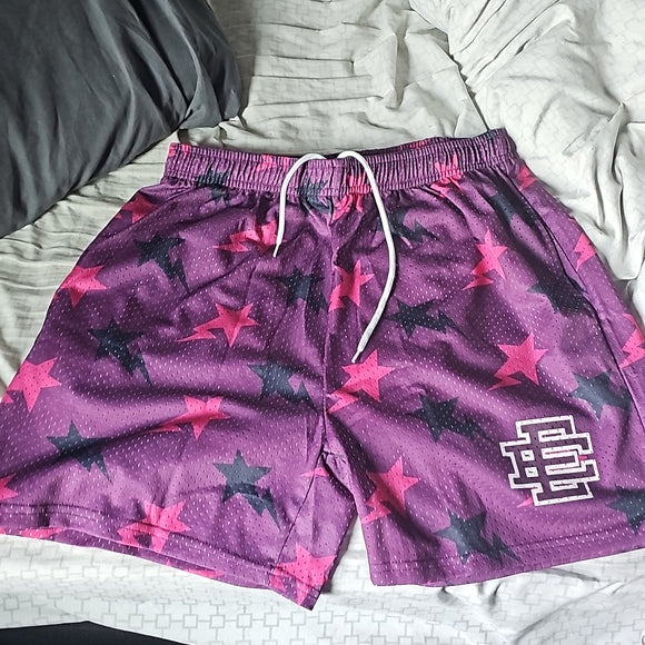 EE Mesh Shorts – Eric Emanuel Purple Basketball Shorts for Men’s Summer Style