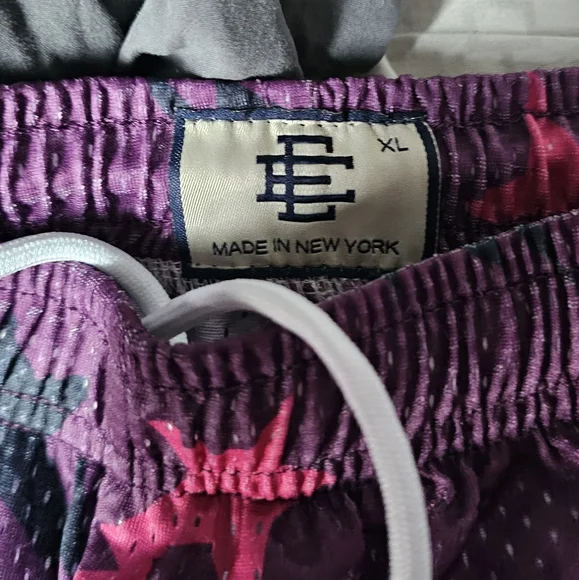 EE Mesh Shorts – Eric Emanuel Purple Basketball Shorts for Men’s Summer Style
