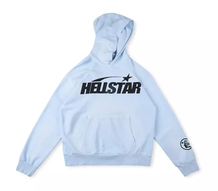Hell Studios star Fire Sky Blue Hoodie blue hoodie