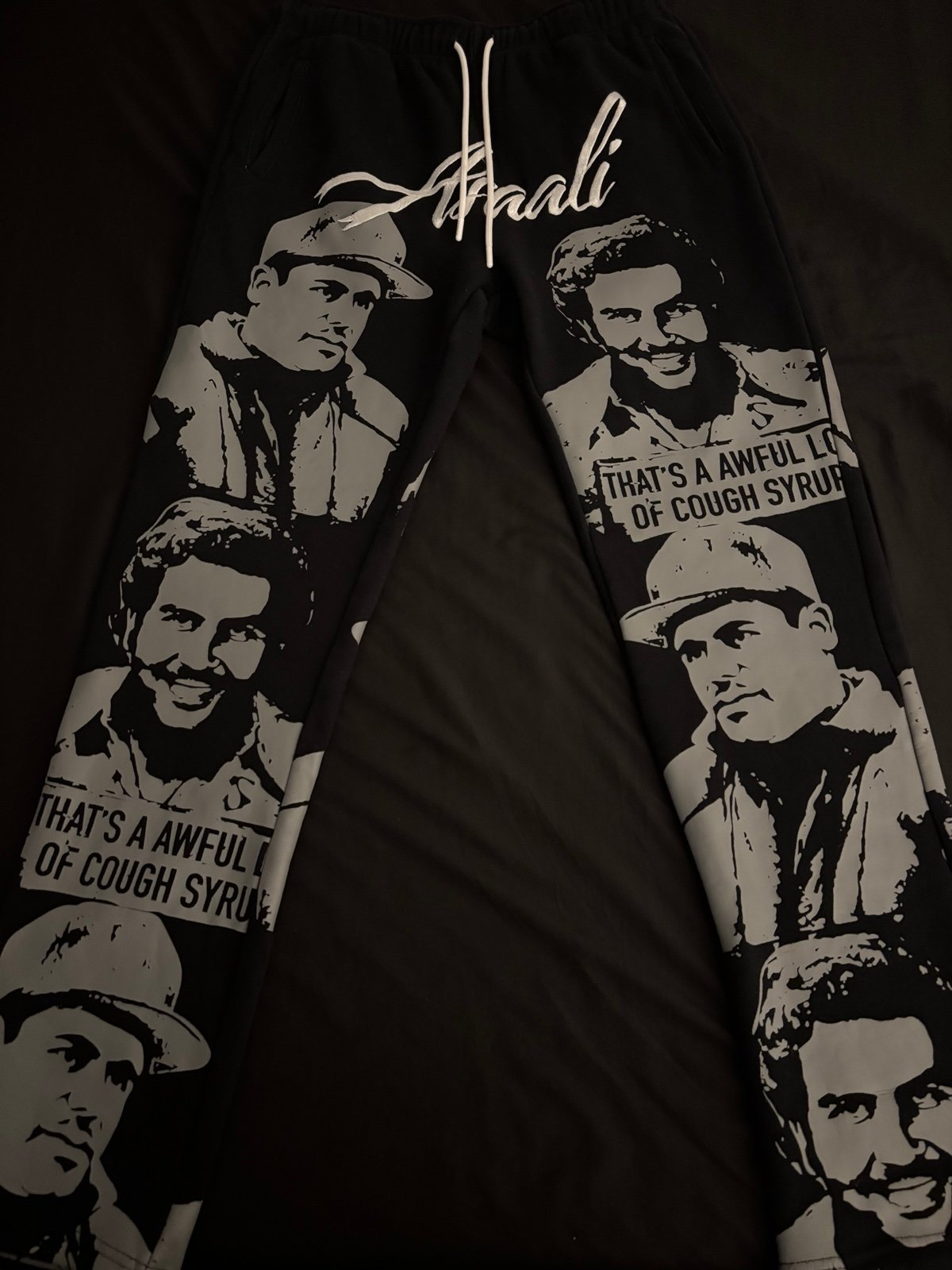 Graphic Sweatpants – "That’s A Awful Lot Of Cough Syrup" | Unisex Y2K Baggy Joggers