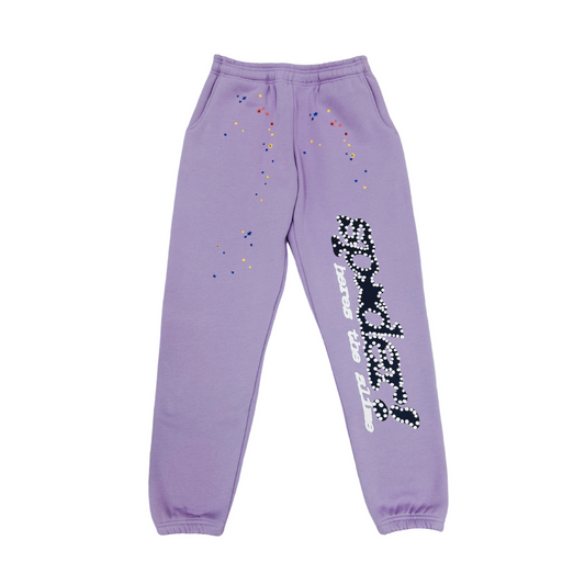 Sp5der Sp*der! Sweatpants Purple