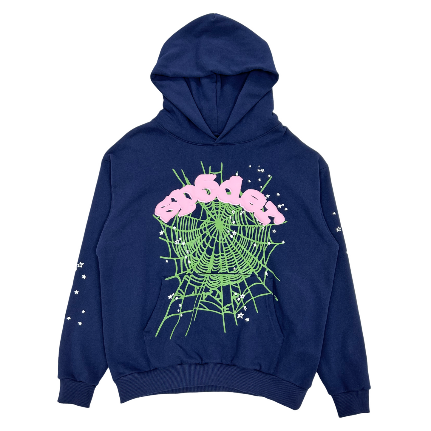 Sp5der OG Web Hoodie Navy