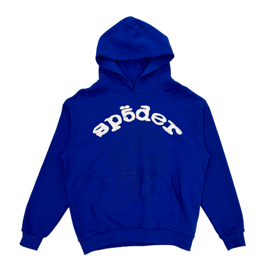 Sp5der Web Hoodie Blue