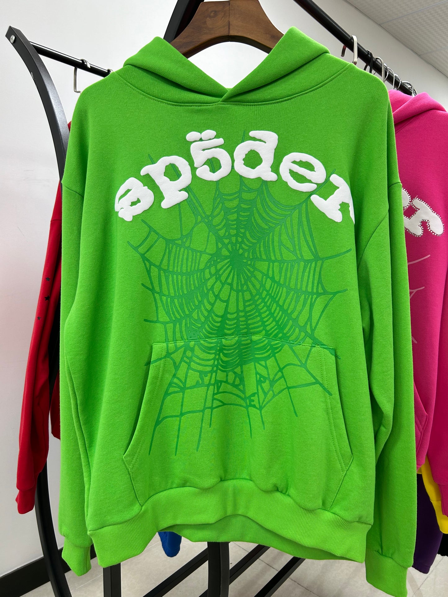 Sp5der Web Hoodie Green