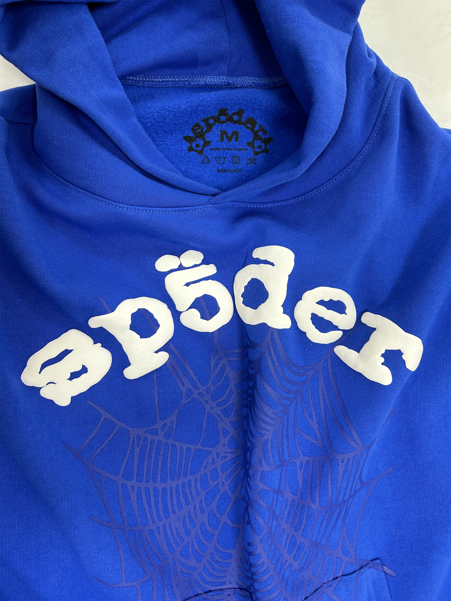 Sp5der Web Hoodie Blue