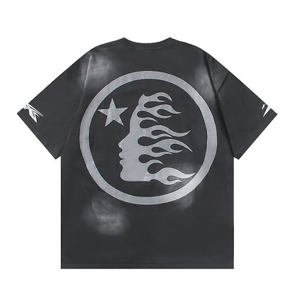 Hellstar Sports Flame Face T-Shirt 'Black'