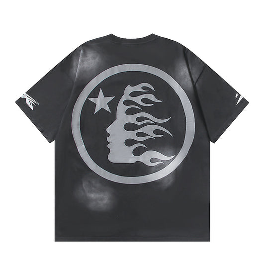 Hellstar Sports Flame Face T-Shirt 'Black'