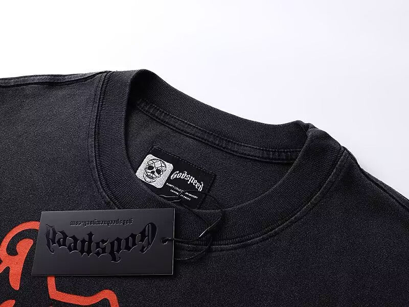 Godspeed Tactical Action Black L/S Tee – Black | Unisex Y2K Oversized Cotton Tee