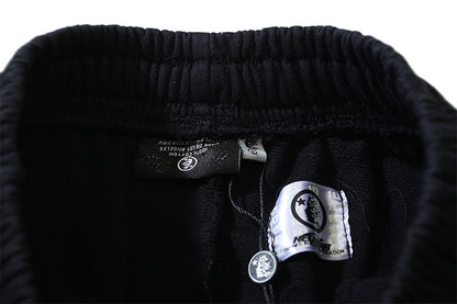 Hellstar Skull Shorts - Vintage Washed Black Sweat Shorts