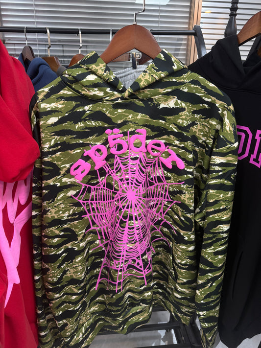 Sp5der OG Web Tiger Camo Hoodie