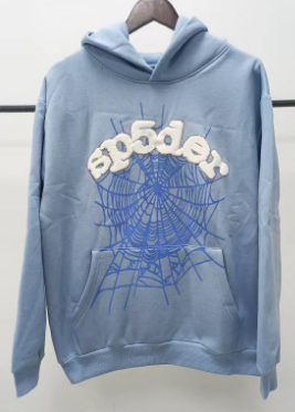 Sp5der Web Hoodie Sky Blue