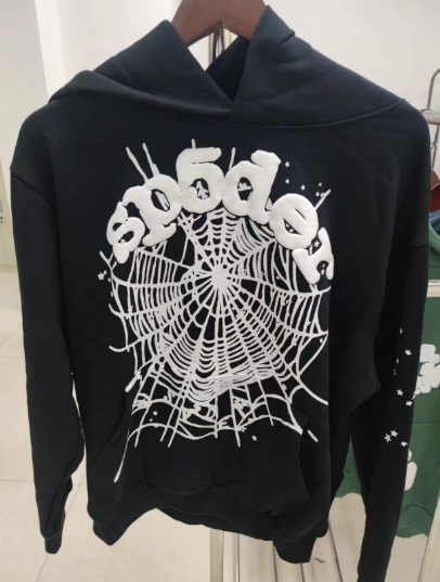 Sp5der OG Web Hoodie Black